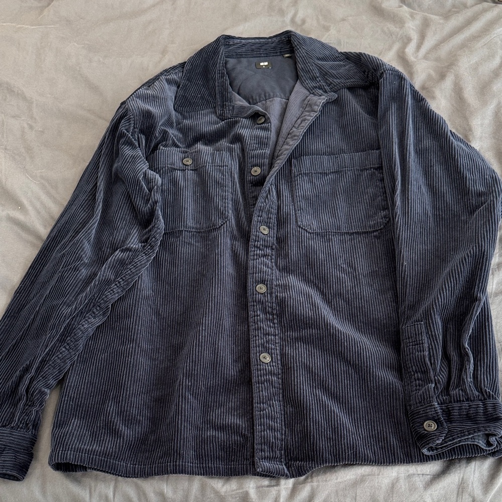 Men's Gray Corduroy Jacket
